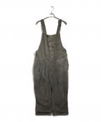 OUTILウティ）の古着「製品染めコットンネップオーバーオール」｜グレー
