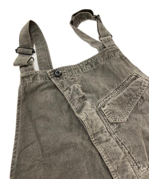 OUTIL（ウティ）OUTIL (ウティ) 製品染めコットンネップオーバーオール グレー サイズ:2の古着・服飾アイテム