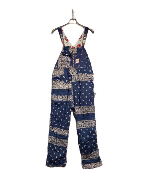 READYMADE（レディメイド）READYMADE (レディメイド) BOWWOW (バウワウ) Dj Muro BANDANA HEART CROWN OVERALL/バンダナハートクラウンオーバーオール ネイビー サイズ:Fの古着・服飾アイテム