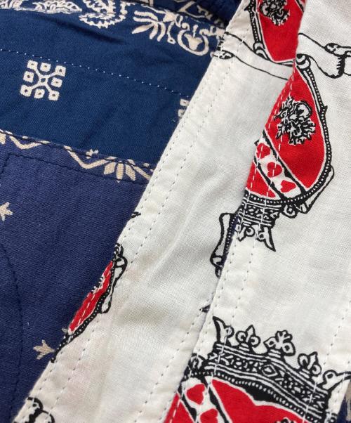 READYMADE（レディメイド）READYMADE (レディメイド) BOWWOW (バウワウ) Dj Muro BANDANA HEART CROWN OVERALL/バンダナハートクラウンオーバーオール ネイビー サイズ:Fの古着・服飾アイテム