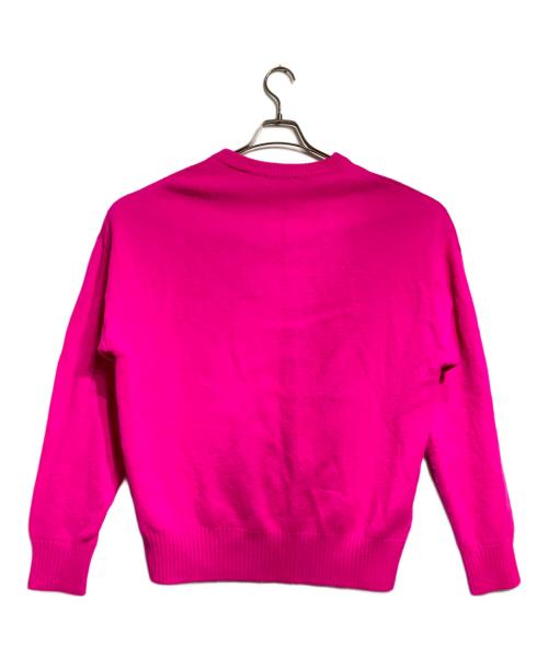 AMI PARIS（アミ パリス）AMI PARIS (アミ パリス) ハートロゴニット/Heart logo knit  ピンク サイズ:Ｌの古着・服飾アイテム