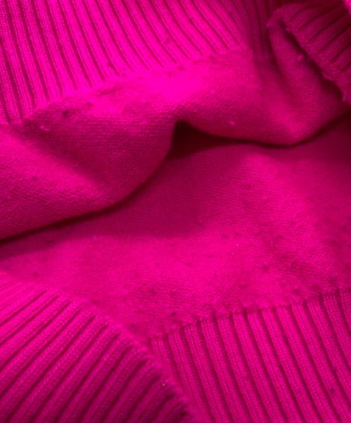 AMI PARIS（アミ パリス）AMI PARIS (アミ パリス) ハートロゴニット/Heart logo knit  ピンク サイズ:Ｌの古着・服飾アイテム