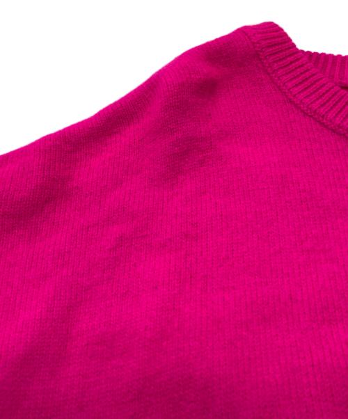 AMI PARIS（アミ パリス）AMI PARIS (アミ パリス) ハートロゴニット/Heart logo knit  ピンク サイズ:Ｌの古着・服飾アイテム