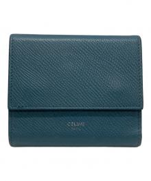 CELINE（セリーヌ）の古着「スモールトリフォールドウォレット」｜ブルー