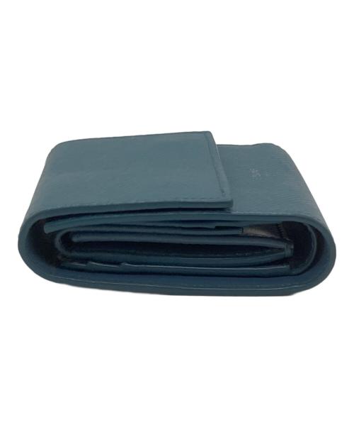 CELINE（セリーヌ）CELINE (セリーヌ) スモールトリフォールドウォレット ブルーの古着・服飾アイテム