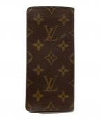 LOUIS VUITTONルイ ヴィトン）の古着「モノグラム眼鏡ケース/monogram glasses case」｜ブラウン