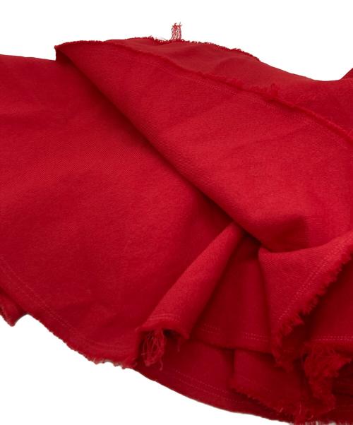 COMME des GARCONS COMME des GARCONS（コムデギャルソン コムデギャルソン）COMME des GARCONS COMME des GARCONS (コムデギャルソン コムデギャルソン) ポリ縮フリルハーネスボレロ/Poly-shrunk frill harness bolero レッド サイズ:Sの古着・服飾アイテム