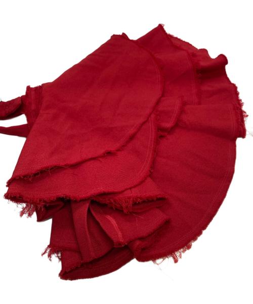 COMME des GARCONS COMME des GARCONS（コムデギャルソン コムデギャルソン）COMME des GARCONS COMME des GARCONS (コムデギャルソン コムデギャルソン) ポリ縮フリルハーネスボレロ/Poly-shrunk frill harness bolero レッド サイズ:Sの古着・服飾アイテム