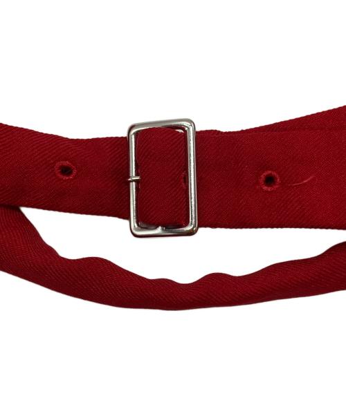 COMME des GARCONS COMME des GARCONS（コムデギャルソン コムデギャルソン）COMME des GARCONS COMME des GARCONS (コムデギャルソン コムデギャルソン) ポリ縮フリルハーネスボレロ/Poly-shrunk frill harness bolero レッド サイズ:Sの古着・服飾アイテム