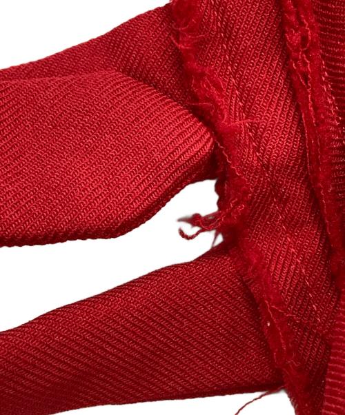 COMME des GARCONS COMME des GARCONS（コムデギャルソン コムデギャルソン）COMME des GARCONS COMME des GARCONS (コムデギャルソン コムデギャルソン) ポリ縮フリルハーネスボレロ/Poly-shrunk frill harness bolero レッド サイズ:Sの古着・服飾アイテム