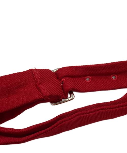 COMME des GARCONS COMME des GARCONS（コムデギャルソン コムデギャルソン）COMME des GARCONS COMME des GARCONS (コムデギャルソン コムデギャルソン) ポリ縮フリルハーネスボレロ/Poly-shrunk frill harness bolero レッド サイズ:Sの古着・服飾アイテム