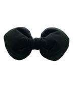 COMME des GARCONS GIRLコムデギャルソンガール）の古着「ベロア ビックリボンブローチ」｜ブラック