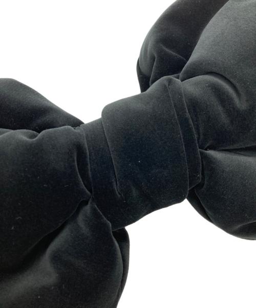 COMME des GARCONS GIRL（コムデギャルソンガール）COMME des GARCONS GIRL (コムデギャルソンガール) ベロア ビックリボンブローチ ブラックの古着・服飾アイテム