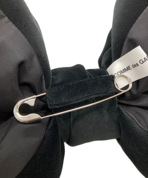 COMME des GARCONS GIRL（コムデギャルソンガール）COMME des GARCONS GIRL (コムデギャルソンガール) ベロア ビックリボンブローチ ブラックの古着・服飾アイテム