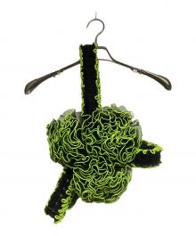 noir kei ninomiya（ノワール ケイ ニノミヤ）の古着「ORGANZA PLEATED FLOWER HARNESS/オーガンザ・プリーツド・フラワー・ハーネス」｜ブラック