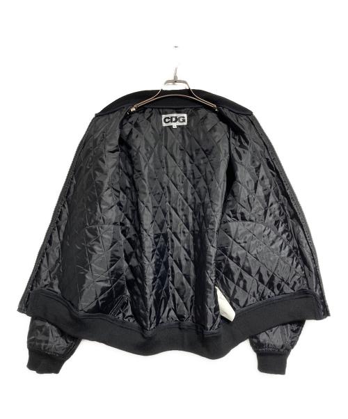 CDG（シーディージー）CDG (シーディージー) キルティングスタッフブルゾン/Quilted Staff Blouson ブラック サイズ:XLの古着・服飾アイテム