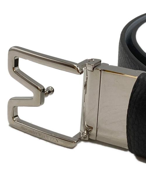 ALEXANDER McQUEEN（アレキサンダーマックイーン）ALEXANDER McQUEEN (アレキサンダーマックイーン) リバーシブルベルト/Reversible Belt ブラック サイズ:40の古着・服飾アイテム
