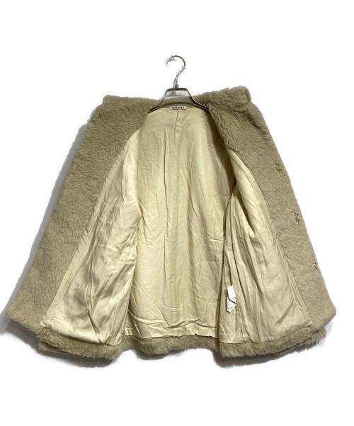 AURALEE（オーラリー）AURALEE (オーラリー) SHETLAND WOOL BOA BIG BLOUSON/シェットランドウール ボア ビッグブルゾン ベージュの古着・服飾アイテム