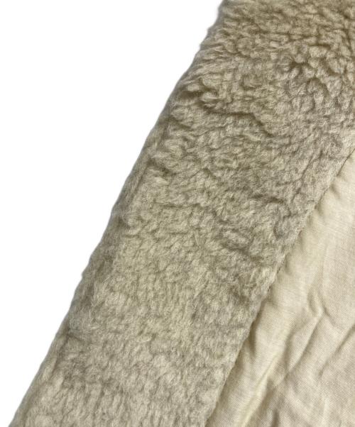AURALEE（オーラリー）AURALEE (オーラリー) SHETLAND WOOL BOA BIG BLOUSON/シェットランドウール ボア ビッグブルゾン ベージュの古着・服飾アイテム