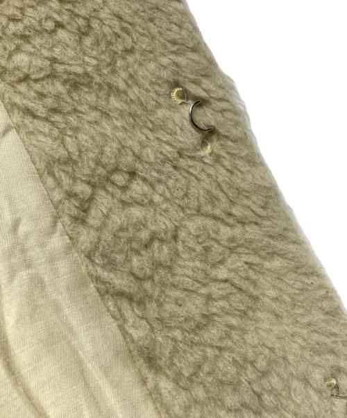 AURALEE（オーラリー）AURALEE (オーラリー) SHETLAND WOOL BOA BIG BLOUSON/シェットランドウール ボア ビッグブルゾン ベージュの古着・服飾アイテム