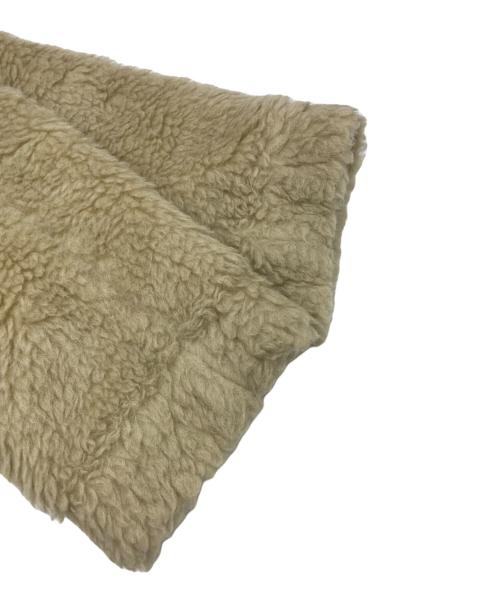 AURALEE（オーラリー）AURALEE (オーラリー) SHETLAND WOOL BOA BIG BLOUSON/シェットランドウール ボア ビッグブルゾン ベージュの古着・服飾アイテム