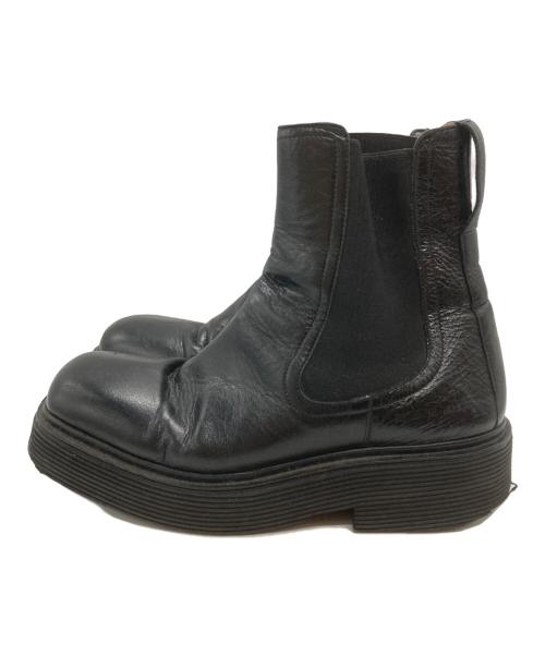MARNI（マルニ）MARNI (マルニ) スクエアトゥサイドゴアブーツ/Square Toe Chelsea Boots ブラック サイズ:41の古着・服飾アイテム