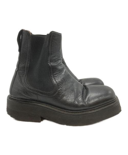 MARNI（マルニ）MARNI (マルニ) スクエアトゥサイドゴアブーツ/Square Toe Chelsea Boots ブラック サイズ:41の古着・服飾アイテム