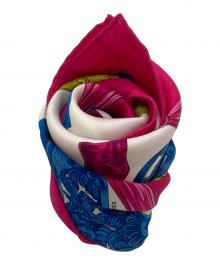 HERMES（エルメス）の古着「シルクスカーフ/silk scarf」｜ピンク