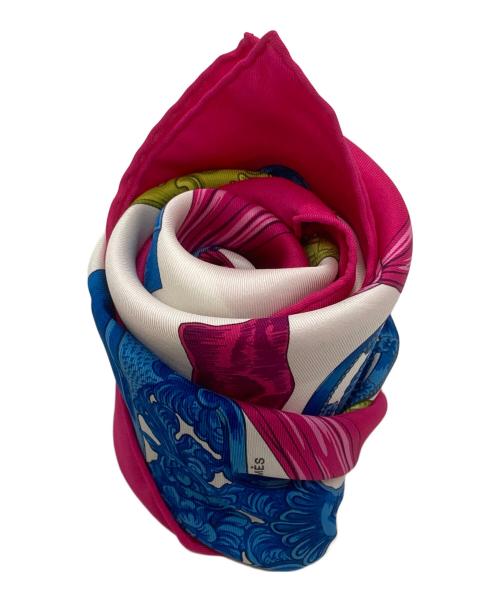 HERMES（エルメス）HERMES (エルメス) シルクスカーフ/silk scarf ピンクの古着・服飾アイテム