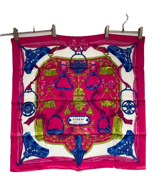 HERMES（エルメス）HERMES (エルメス) シルクスカーフ/silk scarf ピンクの古着・服飾アイテム