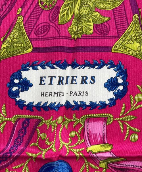 HERMES（エルメス）HERMES (エルメス) シルクスカーフ/silk scarf ピンクの古着・服飾アイテム