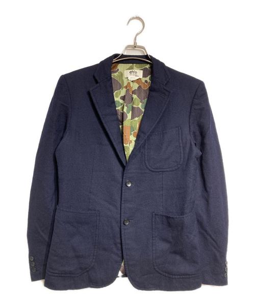 eYe COMME des GARCONS JUNYAWATANABE MAN（アイ コム デ ギャルソン ジュンヤ ワタナベ マン）eYe COMME des GARCONS JUNYAWATANABE MAN (アイ コム デ ギャルソン ジュンヤ ワタナベ マン) ウール縮絨3Bジャケット ネイビー サイズ:Sの古着・服飾アイテム