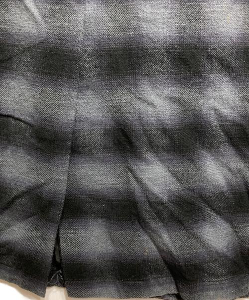 BLANK（ブランク）BLANK (ブランク) BURNT OMBRE CHECK ROBE/バーントオンブレチェックローブ ブラックの古着・服飾アイテム