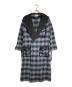 BLANK（ブランク）の古着「BURNT OMBRE CHECK ROBE/バーントオンブレチェックローブ」｜ブラック