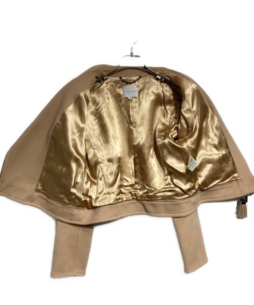 CELINE（セリーヌ）CELINE (セリーヌ) メルトンライダースジャケット/Melton Riders Jacket ベージュ サイズ:42の古着・服飾アイテム