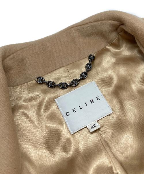 CELINE（セリーヌ）CELINE (セリーヌ) メルトンライダースジャケット/Melton Riders Jacket ベージュ サイズ:42の古着・服飾アイテム