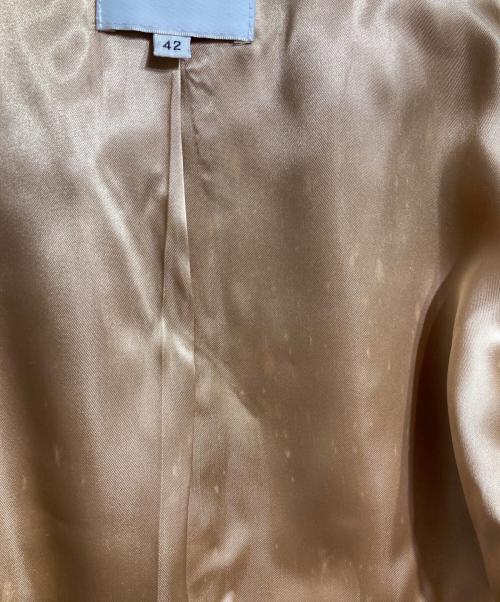 CELINE（セリーヌ）CELINE (セリーヌ) メルトンライダースジャケット/Melton Riders Jacket ベージュ サイズ:42の古着・服飾アイテム