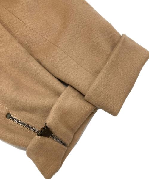 CELINE（セリーヌ）CELINE (セリーヌ) メルトンライダースジャケット/Melton Riders Jacket ベージュ サイズ:42の古着・服飾アイテム