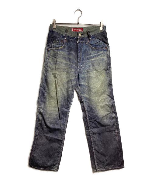 COMME des GARCONS JUNYA WATANABE MAN（コム デ ギャルソン ジュンヤ ワタナベ マン）COMME des GARCONS JUNYA WATANABE MAN (コム デ ギャルソン ジュンヤ ワタナベ マン) LEVI'S (リーバイス) 転写デニムパンツ インディゴ サイズ:Ｓの古着・服飾アイテム