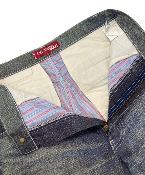 COMME des GARCONS JUNYA WATANABE MAN（コム デ ギャルソン ジュンヤ ワタナベ マン）COMME des GARCONS JUNYA WATANABE MAN (コム デ ギャルソン ジュンヤ ワタナベ マン) LEVI'S (リーバイス) 転写デニムパンツ インディゴ サイズ:Ｓの古着・服飾アイテム