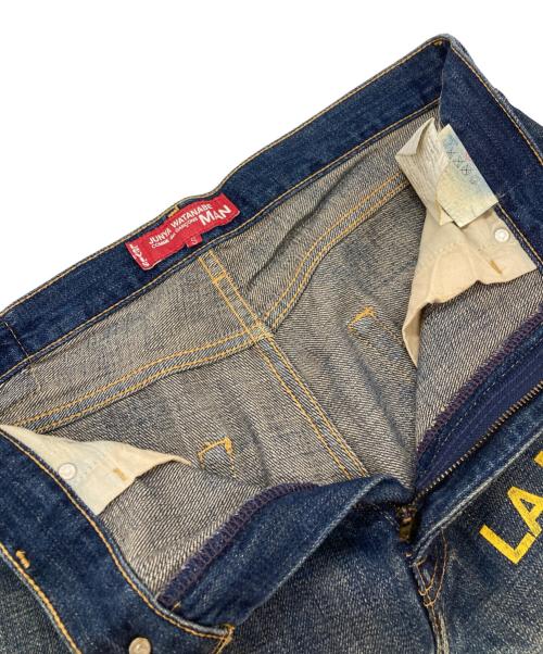 COMME des GARCONS JUNYA WATANABE MAN（コム デ ギャルソン ジュンヤ ワタナベ マン）COMME des GARCONS JUNYA WATANABE MAN LEVI'S (リーバイス) JW503プリントデニムパンツ/Print Denim Pants インディゴ サイズ:Ｓの古着・服飾アイテム