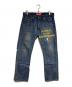 COMME des GARCONS JUNYA WATANABE MAN（コム デ ギャルソン ジュンヤ ワタナベ マン）の古着「JW503プリントデニムパンツ/Print Denim Pants」｜インディゴ