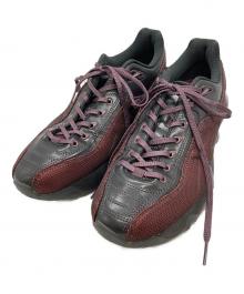 asics（アシックス）の古着「Novalis Gel-Teremoa Black Dahlia/ノァリス ゲルテレモア ブラックダリア」｜ブラック×ワインレッド