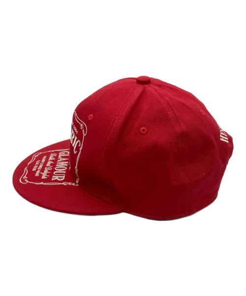 Hysteric Glamour（ヒステリックグラマー）Hysteric Glamour (ヒステリックグラマー) HYS WHISKY刺繍 キャップ レッドの古着・服飾アイテム