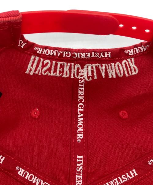 Hysteric Glamour（ヒステリックグラマー）Hysteric Glamour (ヒステリックグラマー) HYS WHISKY刺繍 キャップ レッドの古着・服飾アイテム