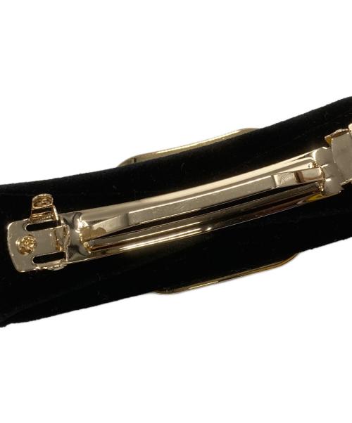 Ferragamo（フェラガモ）Ferragamo (フェラガモ) ヴァラビジューリボンバレッタ ブラックの古着・服飾アイテム