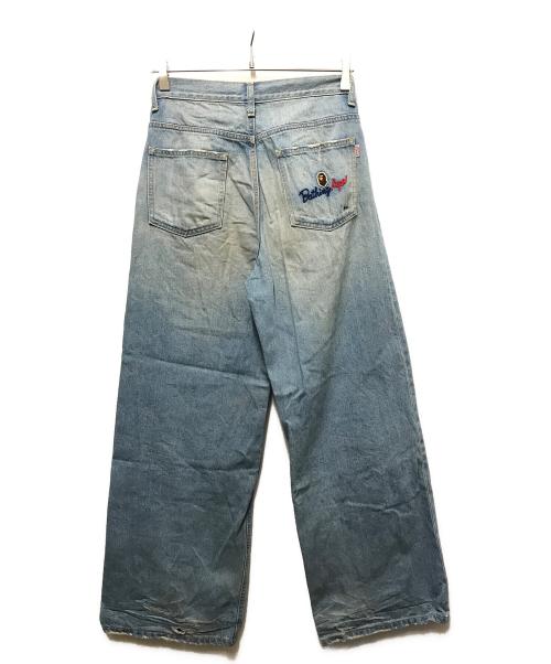A BATHING APE（アベイシングエイプ）A BATHING APE (ア ベイシング エイプ) STONE WASHED DENIM PANTS インディゴ サイズ:Sの古着・服飾アイテム