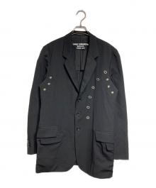 Yohji Yamamoto pour homme（ヨウジヤマモト プールオム）の古着「ウールギャバジンアイレットジャケット」｜ブラック