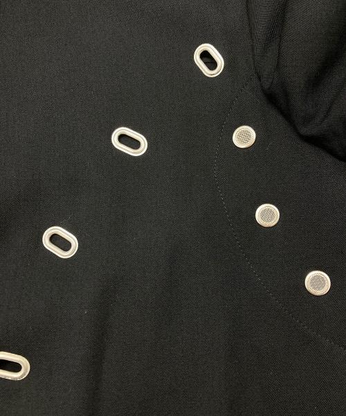 Yohji Yamamoto pour homme（ヨウジヤマモト プールオム）Yohji Yamamoto pour homme (ヨウジヤマモト プールオム) ウールギャバジンアイレットジャケット ブラック サイズ:2の古着・服飾アイテム