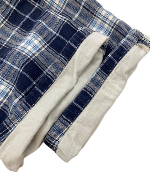 COMME des GARCONS JUNYA WATANABE MAN（コム デ ギャルソン ジュンヤ ワタナベ マン）COMME des GARCONS JUNYA WATANABE MAN 10 corso como (ディエチ コルソコモ) LEVI'S (リーバイス) トリプルコラボチェックハーフパンツ/Shorts ブルー サイズ:Ｓの古着・服飾アイテム